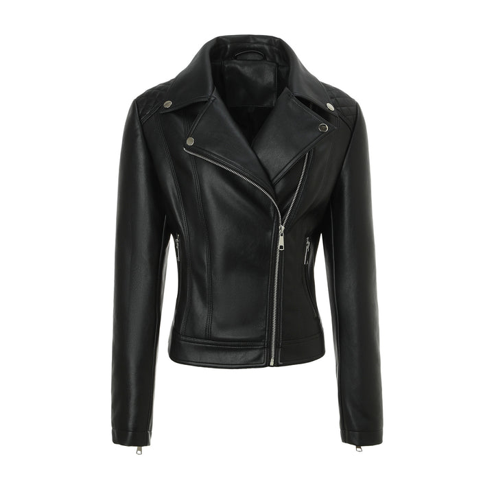 Damen Trendige Bikerjacke mit Steppdetails Drune