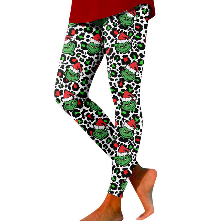 Damen Gemusterte Weihnachtsleggings Drune