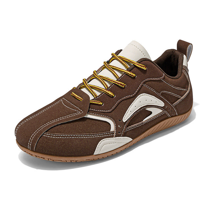 Unisex leichte Wildlederoptik Sneaker mit gepolstertem Komfortfußbett und griffiger Gumsohle Drune