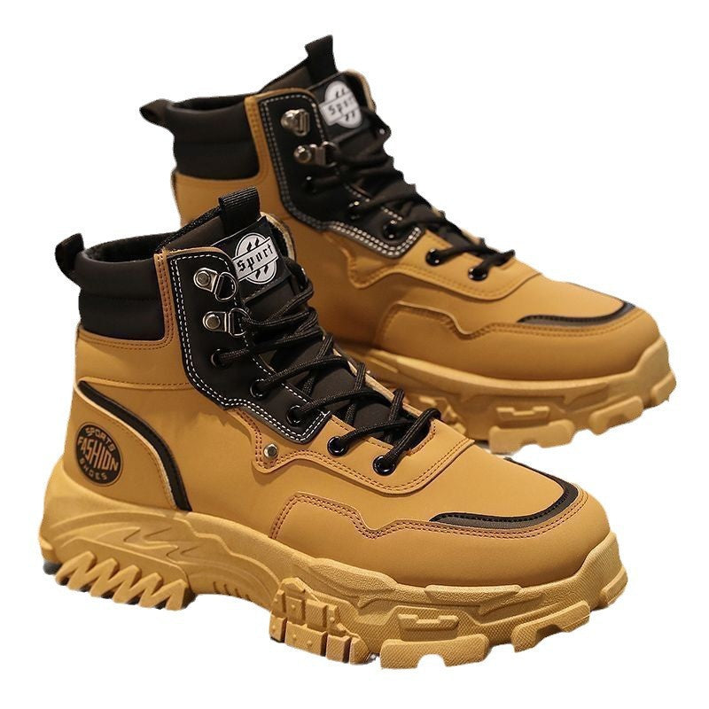 Damen Sportliche High-Top Stiefel mit rutschfester Sohle und strapazierfähigem Obermaterial Drune