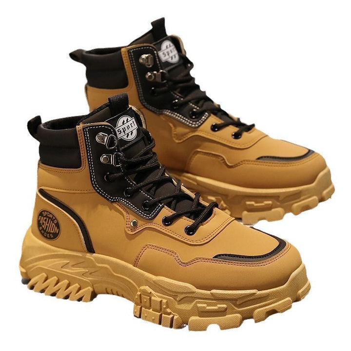 Damen Sportliche High-Top Stiefel mit rutschfester Sohle und strapazierfähigem Obermaterial Drune
