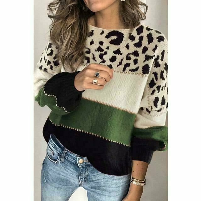 Drune | Pullover mit Leoparden Print