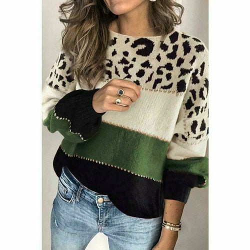 Drune | Pullover mit Leoparden Print