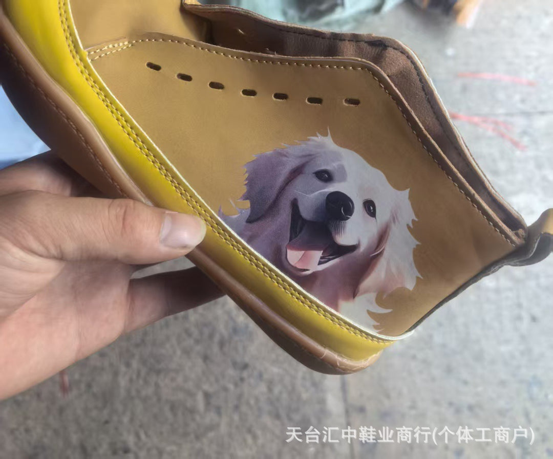 Damen nan knöchelhohe Sneaker mit niedlichem Katzenmotiv Stickerei und ergonomischem Komfortfußbett Drune