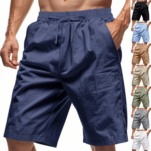 Herren lässige Jersey-Shorts mit elastischem Bund und praktischen Taschen Drune