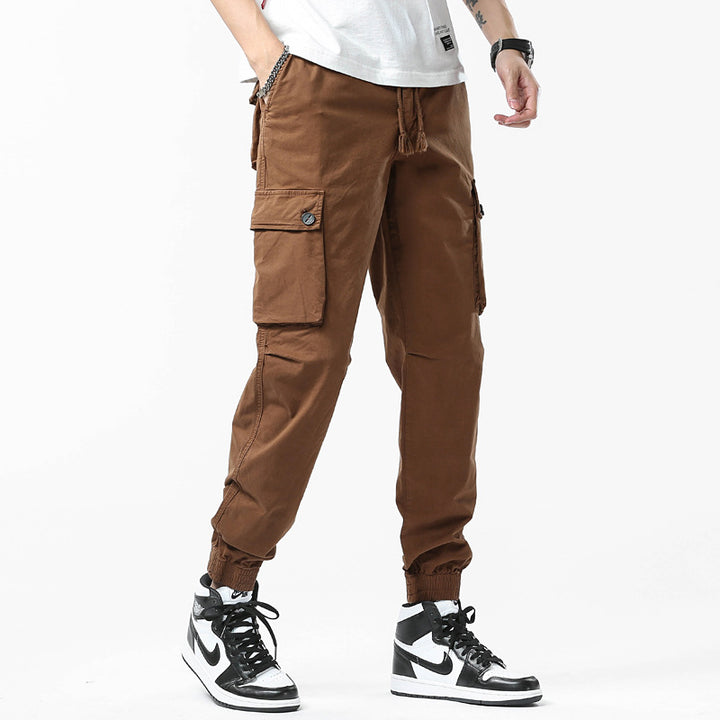 Herren Urban-Utility Cargohose im Joggerstil mit raffiniertem Taschenkonzept Drune