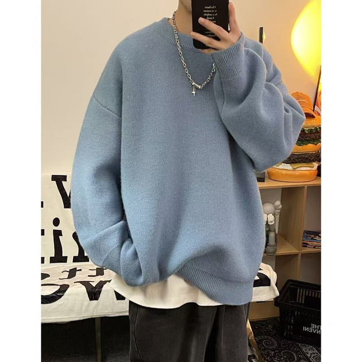 Herren Lässiger Oversized Pullover Drune