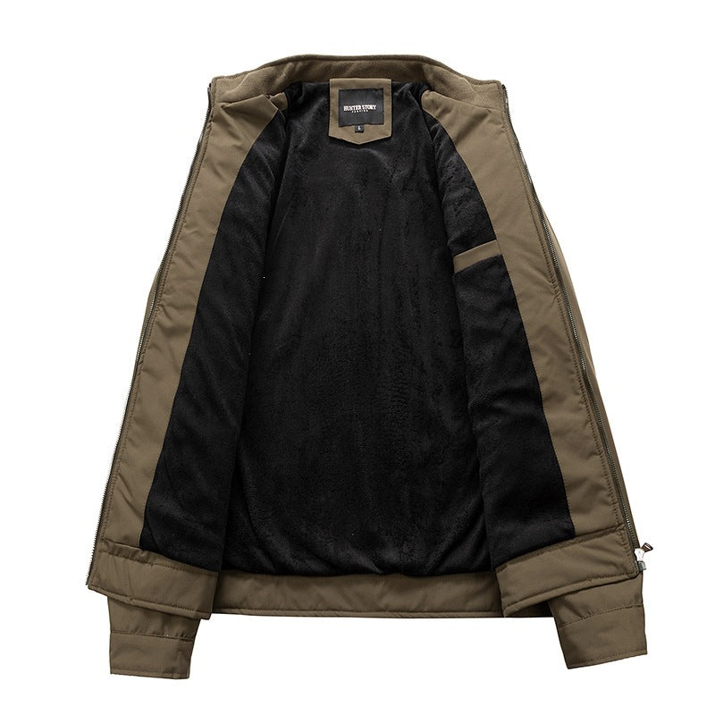 Herren Outdoorjacke mit hohem Kragen Drune