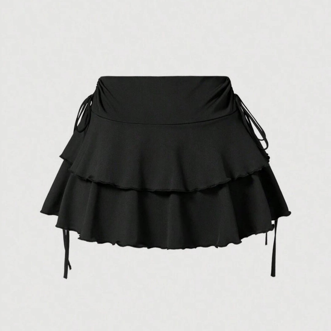 Damen Sommerliches Crop-Top und Mini-Rock Set Drune