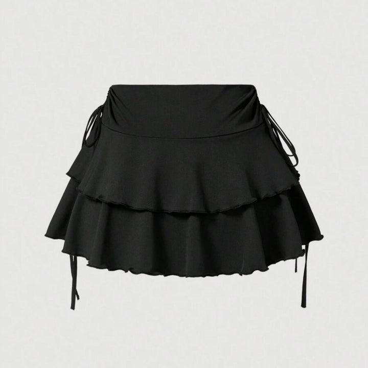 Damen Sommerliches Crop-Top und Mini-Rock Set Drune