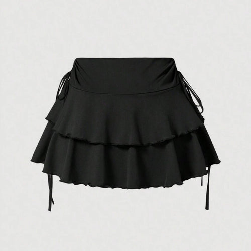 Damen Sommerliches Crop-Top und Mini-Rock Set Drune