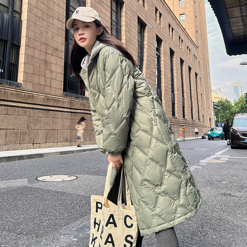 Damen Oversized Steppjacke mit elegantem Schnitt und praktischen Taschen Drune
