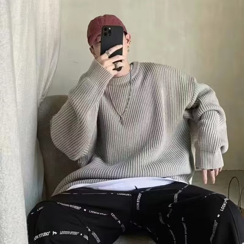 Damen Modischer Grobstrickpullover mit lässiger Passform Drune