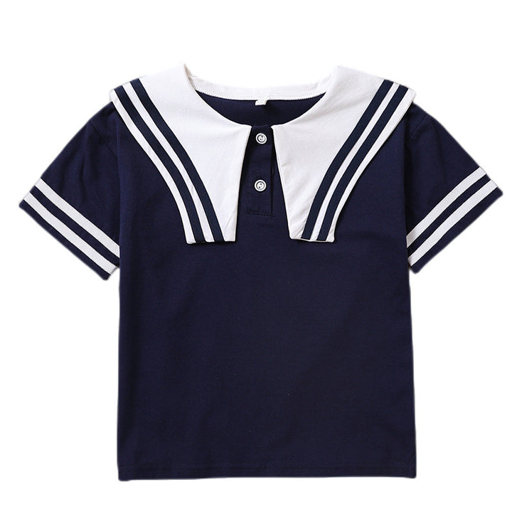Mädchen Matrosen-T-Shirt Drune