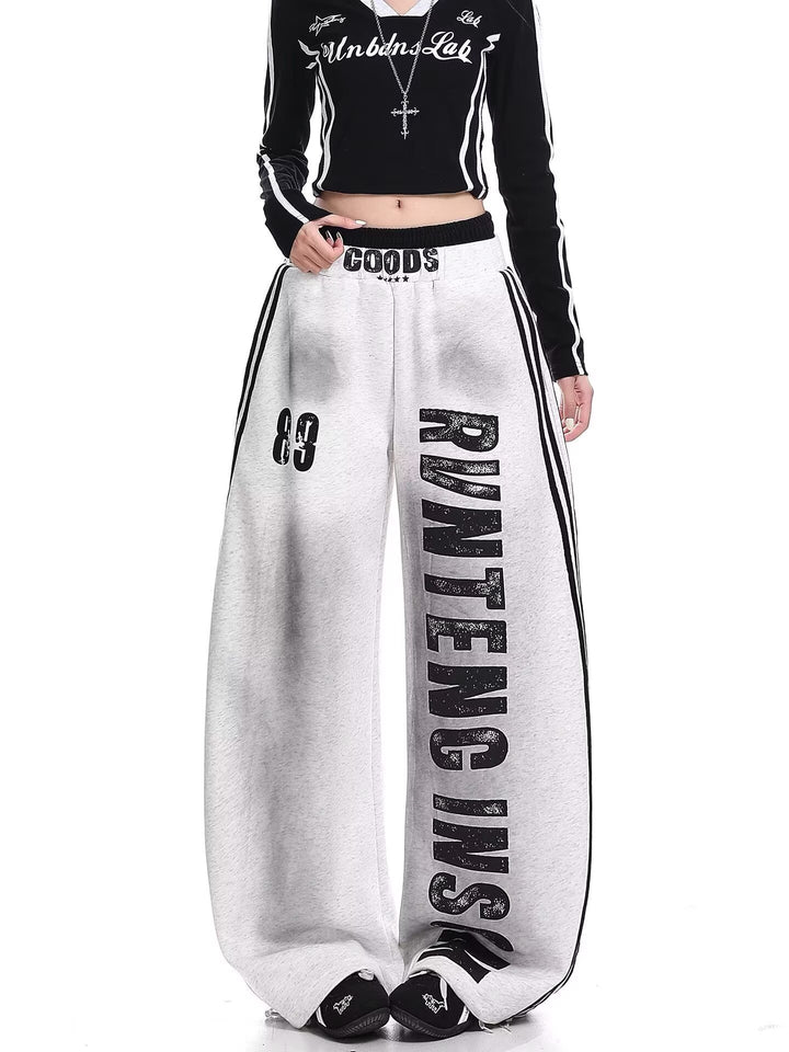 Damen Weite Baggy-Jogginghose Drune