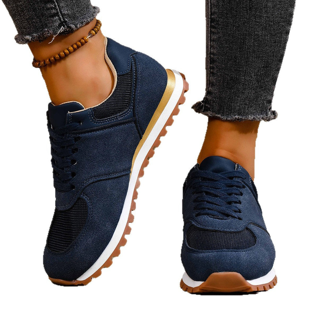 Damen Sportliche Sneakers mit atmungsaktiver Mesh-Oberfläche und rutschfester Sohle Drune
