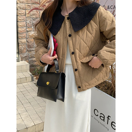 Damen gesteppte Übergangsjacke mit praktischen Taschen Drune