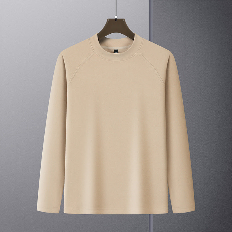 Herren Premium-Mockneck-Pullover aus feinem Woll-Mix mit Raglanärmeln Drune