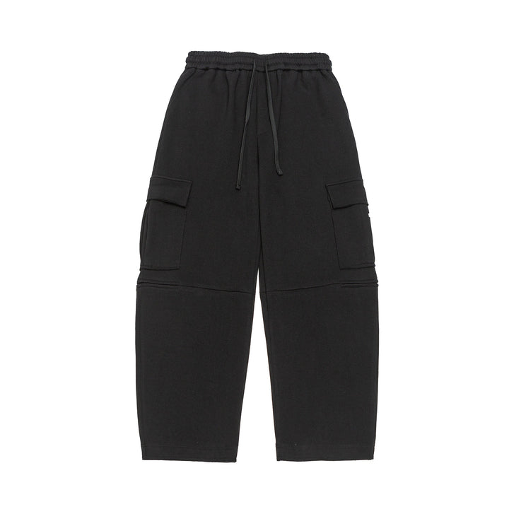 Damen Cargo-Sweathose mit Tunnelzugbund und aufgesetzten Taschen Drune
