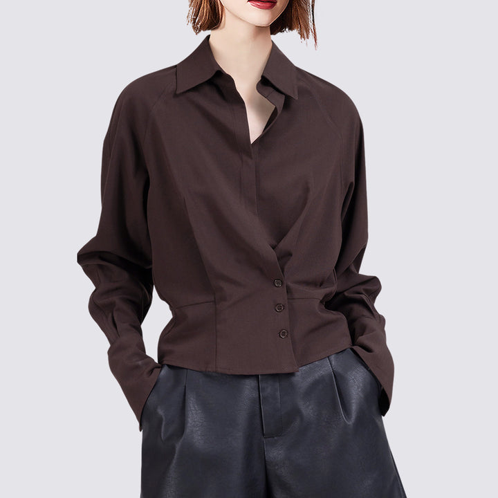 Damen Elegante Bluse mit innovativem Schnitt Drune
