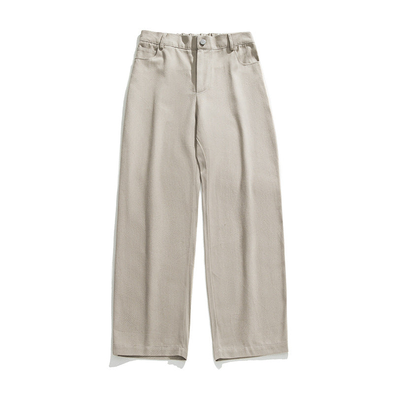 Damen Weite High‑Waist Twill-Hose mit Relaxed Fit und Bundfalten Drune