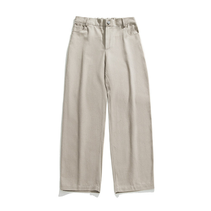 Damen Weite High‑Waist Twill-Hose mit Relaxed Fit und Bundfalten Drune