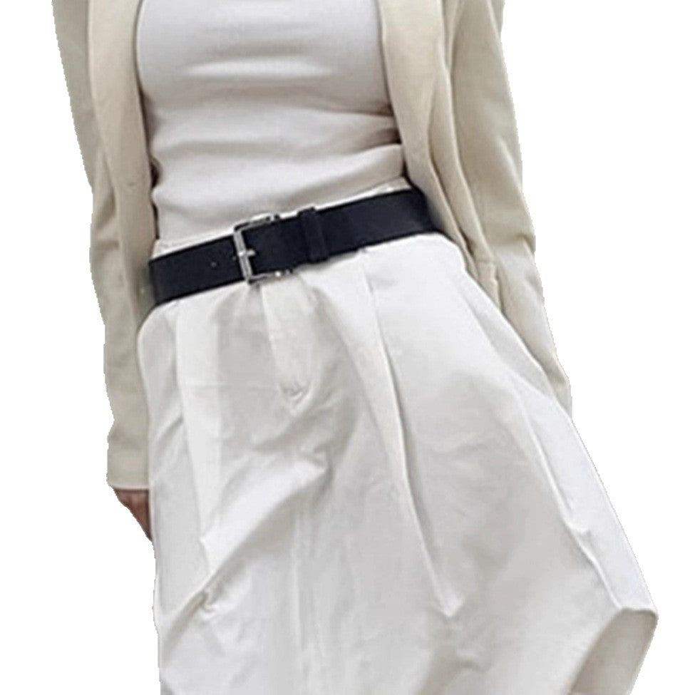 Damen Faltenshorts mit elastischem Taillenbund und eleganter Passform Drune