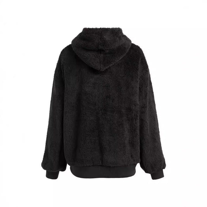 Damen Kuschelige Fleece-Jacke Drune