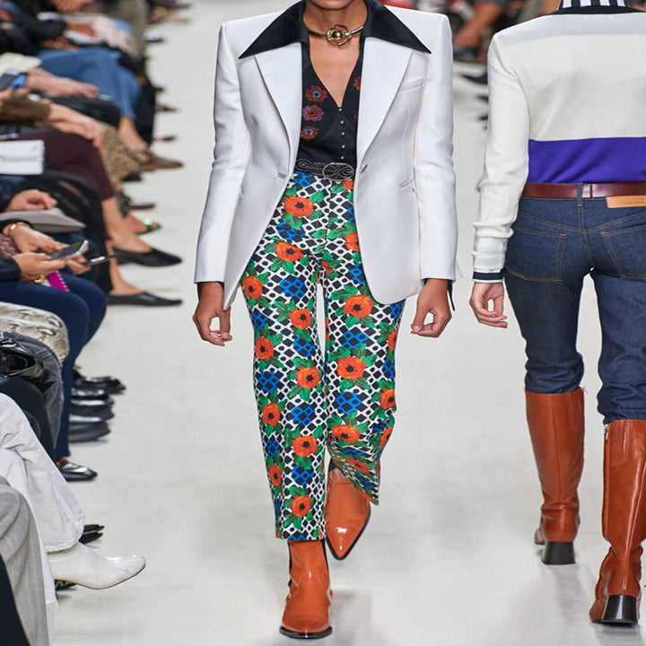 Damen Strukturierter Schulterblazer im Retro‑Tailoring Drune
