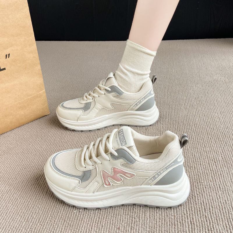 Damen Volumen‑Sneaker im Retro‑Chunky‑Design mit atmungsaktivem Mesh Drune