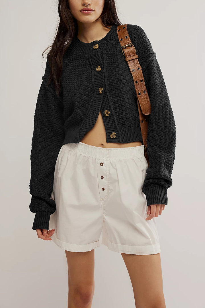Damen lässiger Strickcardigan Drune