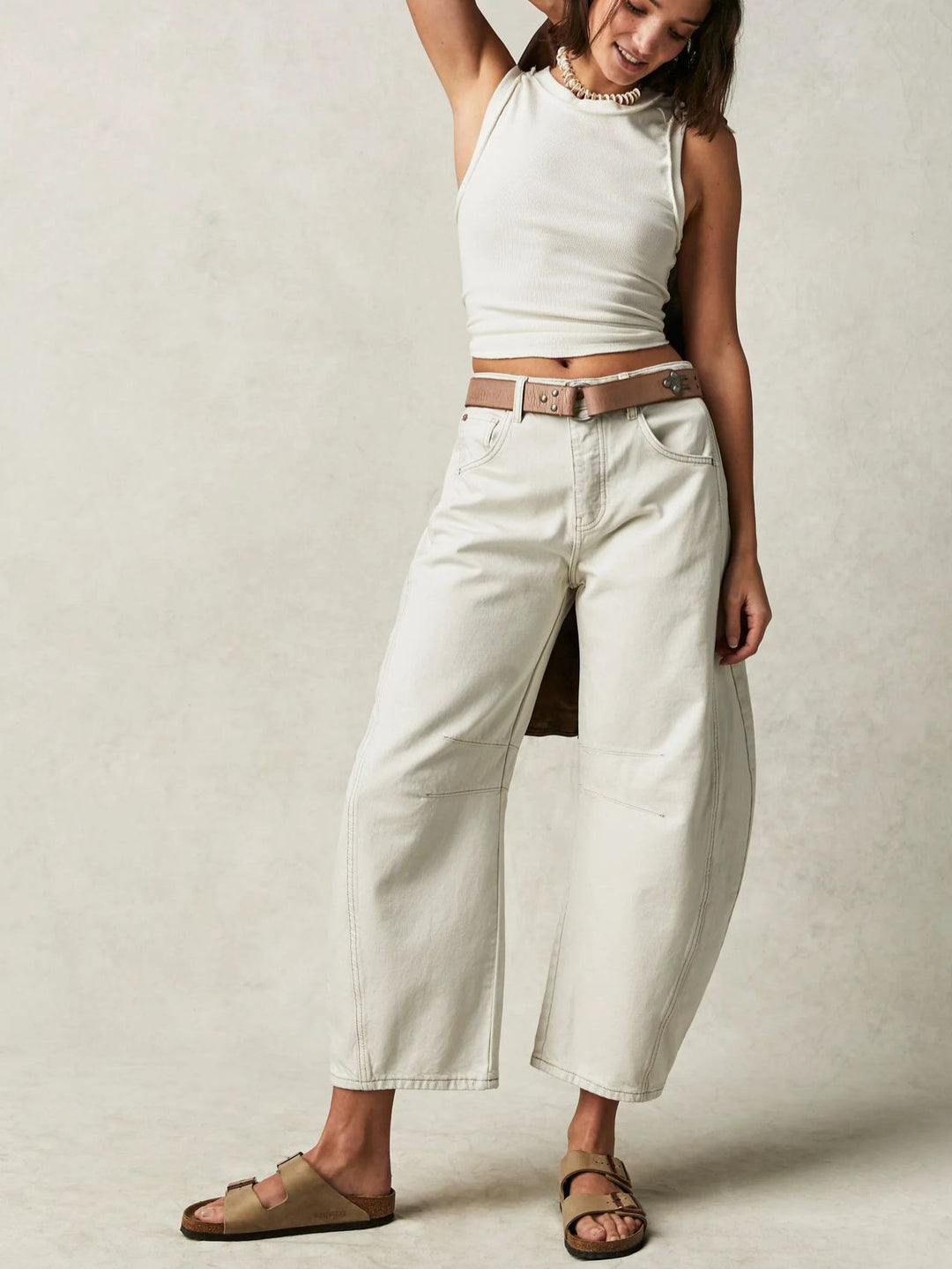 Damen Baggy-Jeans im Modernen Stil Drune