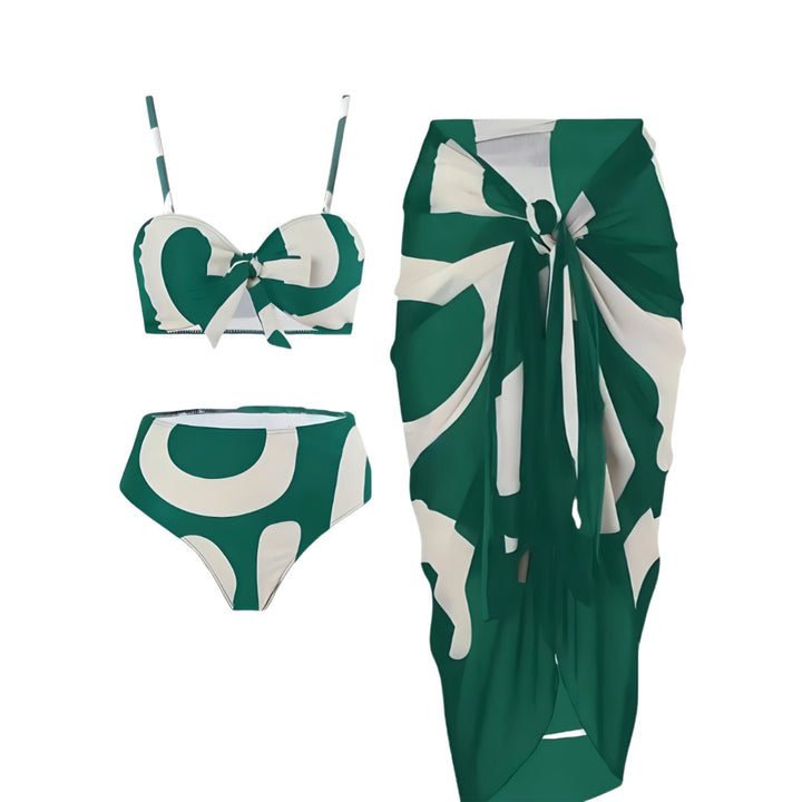 Damen Bandeau-Bikini mit kombinierbarem Wickelrock Drune