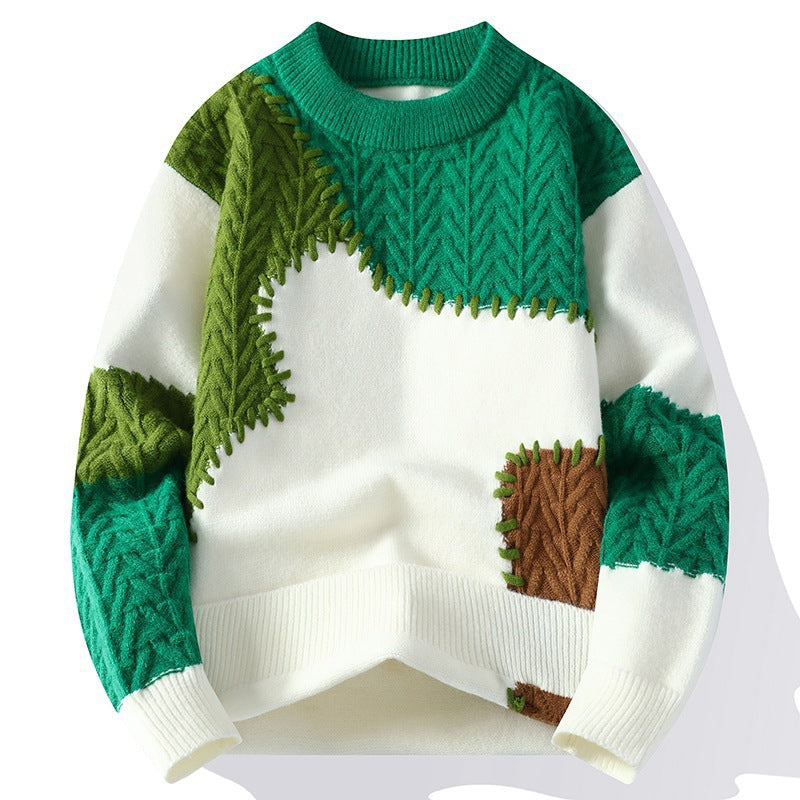 Herren Modischer Pullover mit Struktur Drune