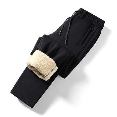 Herren Thermo-Jogginghose mit Teddyfutter, elastischem Bund und Reißverschlusstaschen Drune