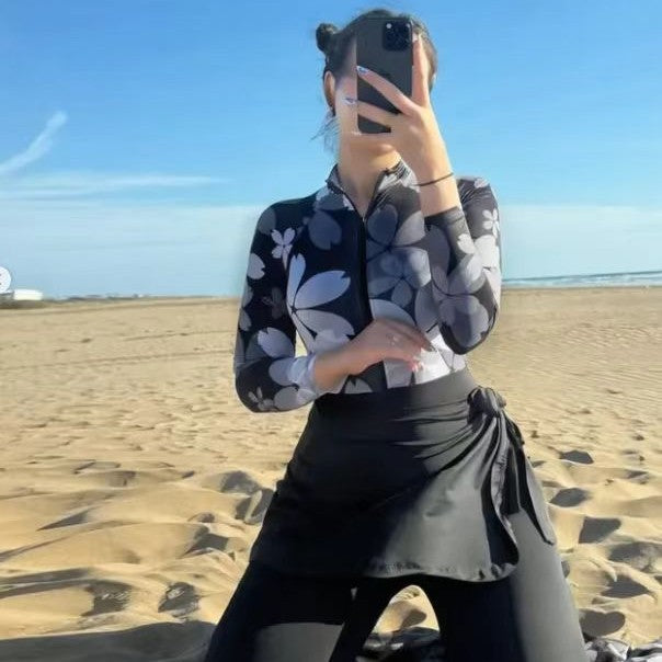 Damen Elegantes und fließendes Strandkleid Drune