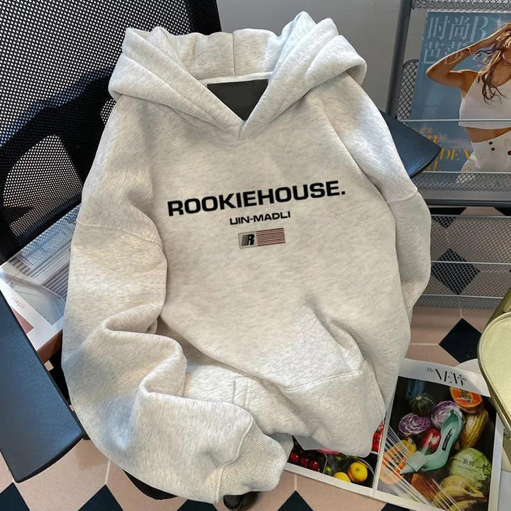 Damen gemütlicher Oversized Kapuzenpullover Drune