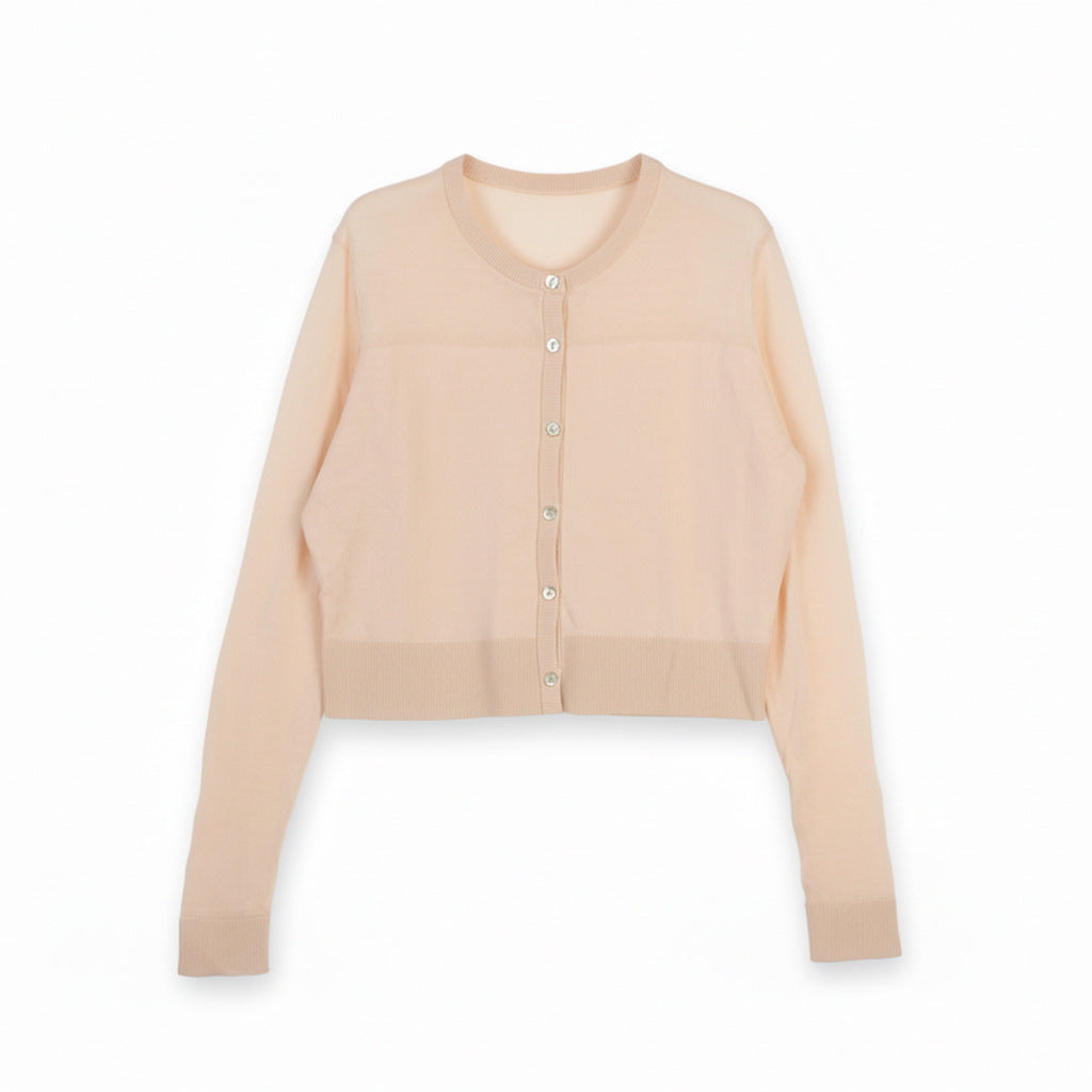 Damen Modische Strickjacke mit Knopfleiste Drune