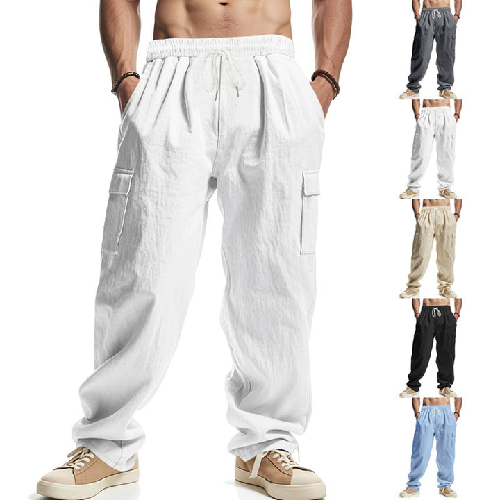 Herren Relaxed-Cargo-Hose im Oversize‑Streetstyle mit Tunnelzugbund & Klappentaschen Drune