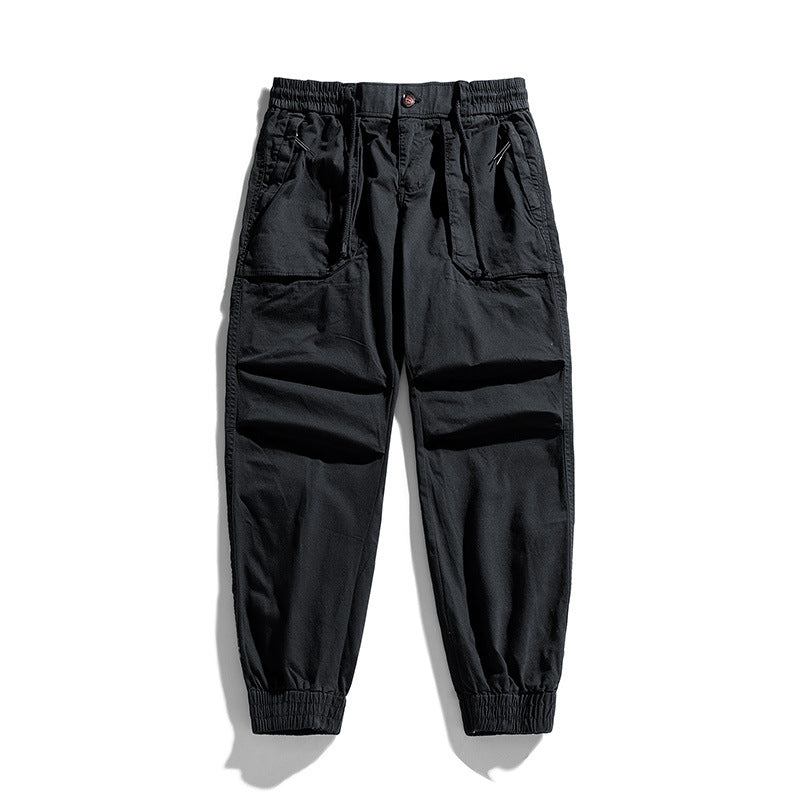 Herren Tapered-Cargojogger mit elastischem Komfortbund, Pattentaschen und Knöchelbündchen Drune
