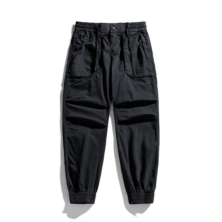 Herren Tapered-Cargojogger mit elastischem Komfortbund, Pattentaschen und Knöchelbündchen Drune