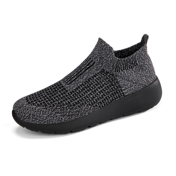 Unisex nan nahtloser Sockensneaker mit atmungsaktiver dreidimensionaler Strickkonstruktion und stoßdämpfender Flexsohle Drune