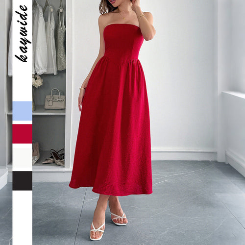 Damen Sommerliches Maxikleid im eleganten Streifenmuster Drune