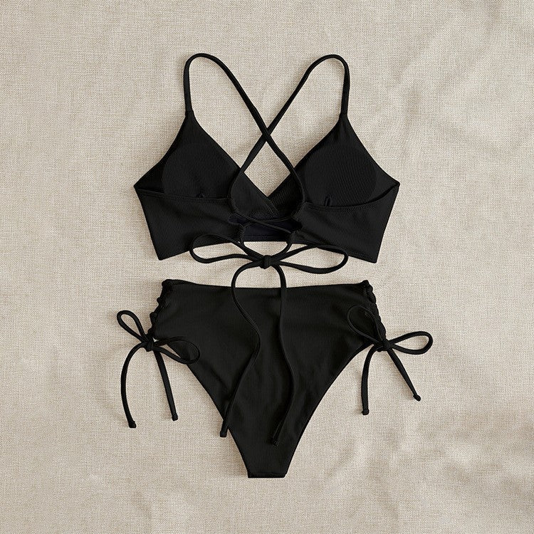 Damen Triangel-Bikini mit raffinierten Kordeldetails Drune