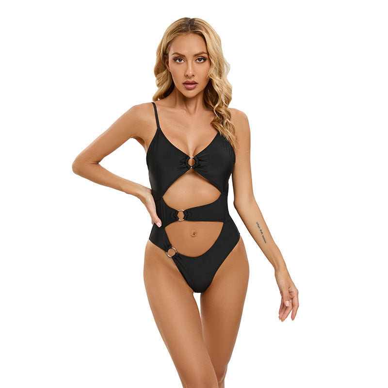Damen Bunte Bikini mit modischem Schnitt Drune