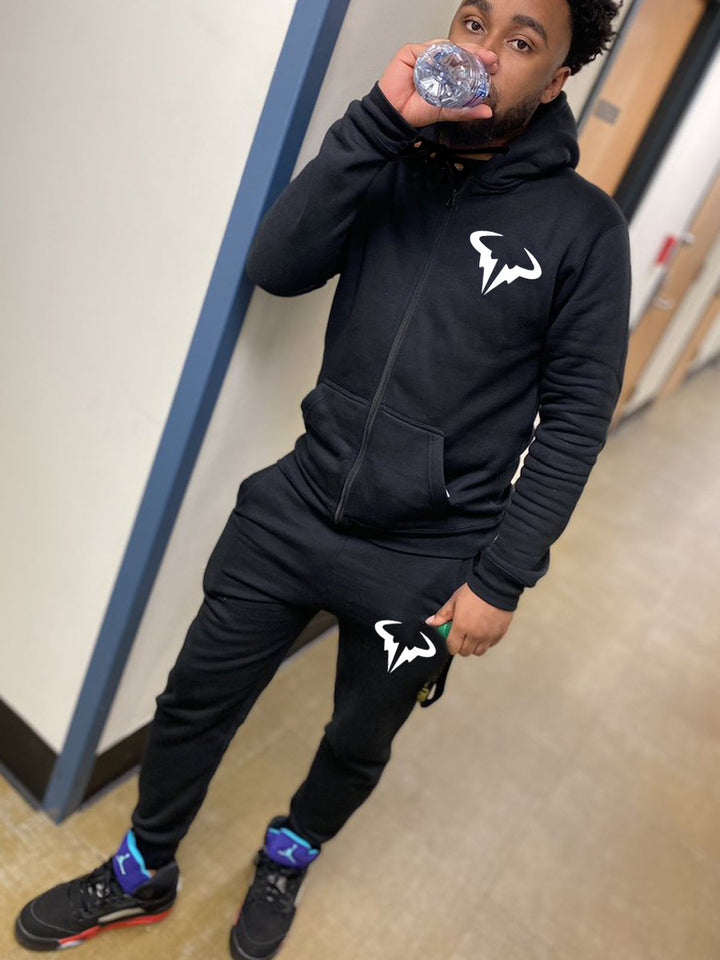 Herren Sportlicher Kapuzenpullover mit passendem Jogginghosen-Set Drune