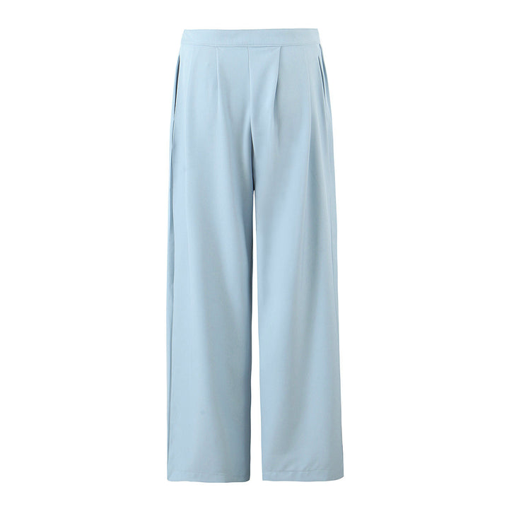 Damen Weite, elegante Hose mit Bundfalten Drune