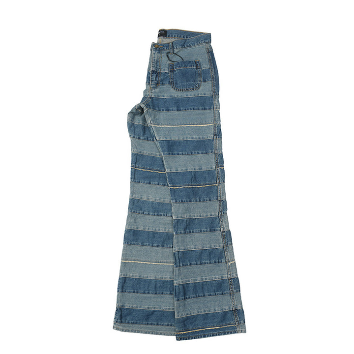 Damen Jeanshose mit modernem Streifenmuster und bequemer Passform Drune