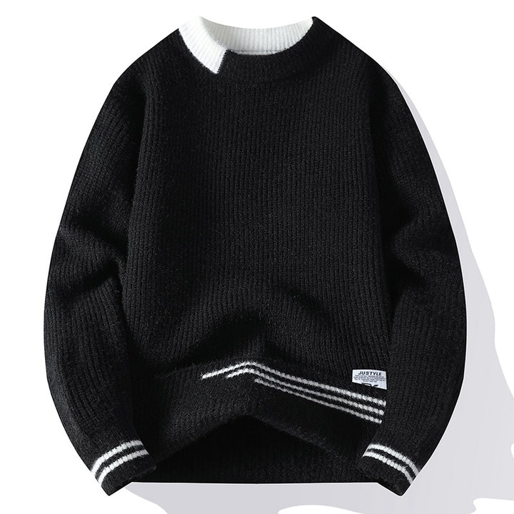Damen Gemütlicher Strickpullover mit strukturiertem Muster Drune