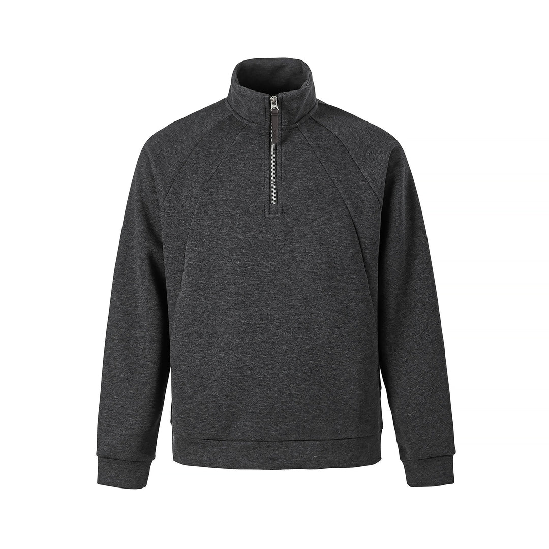 Unisex Halb‑Zip Oversize Sweatshirt mit Stehkragen und Raglanärmeln Drune